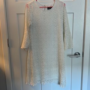 White Lace Ronni Nicole Size 14 Dress